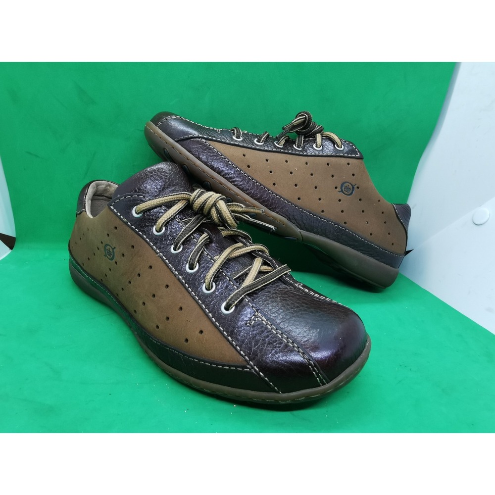 Vintage Born Hawkeye Brown Leather Lace up Oxford Shoes Size 8 M